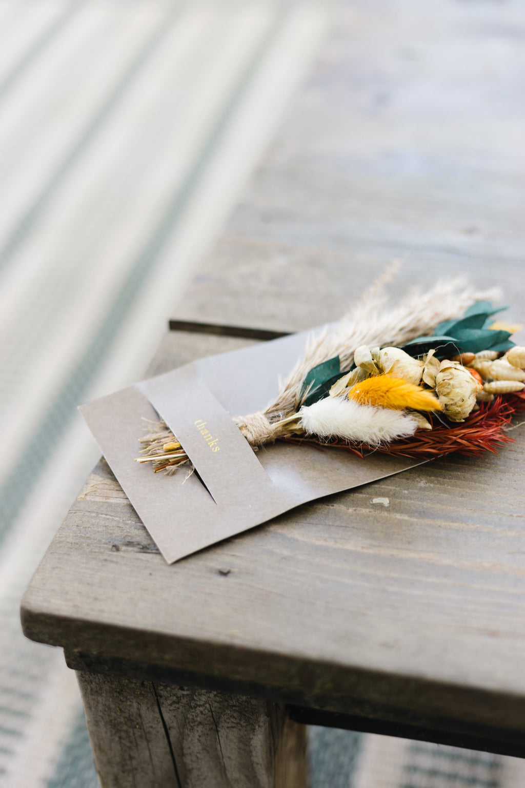 I Love You Mini Bouquet Card | Dried Flower Greeting Card