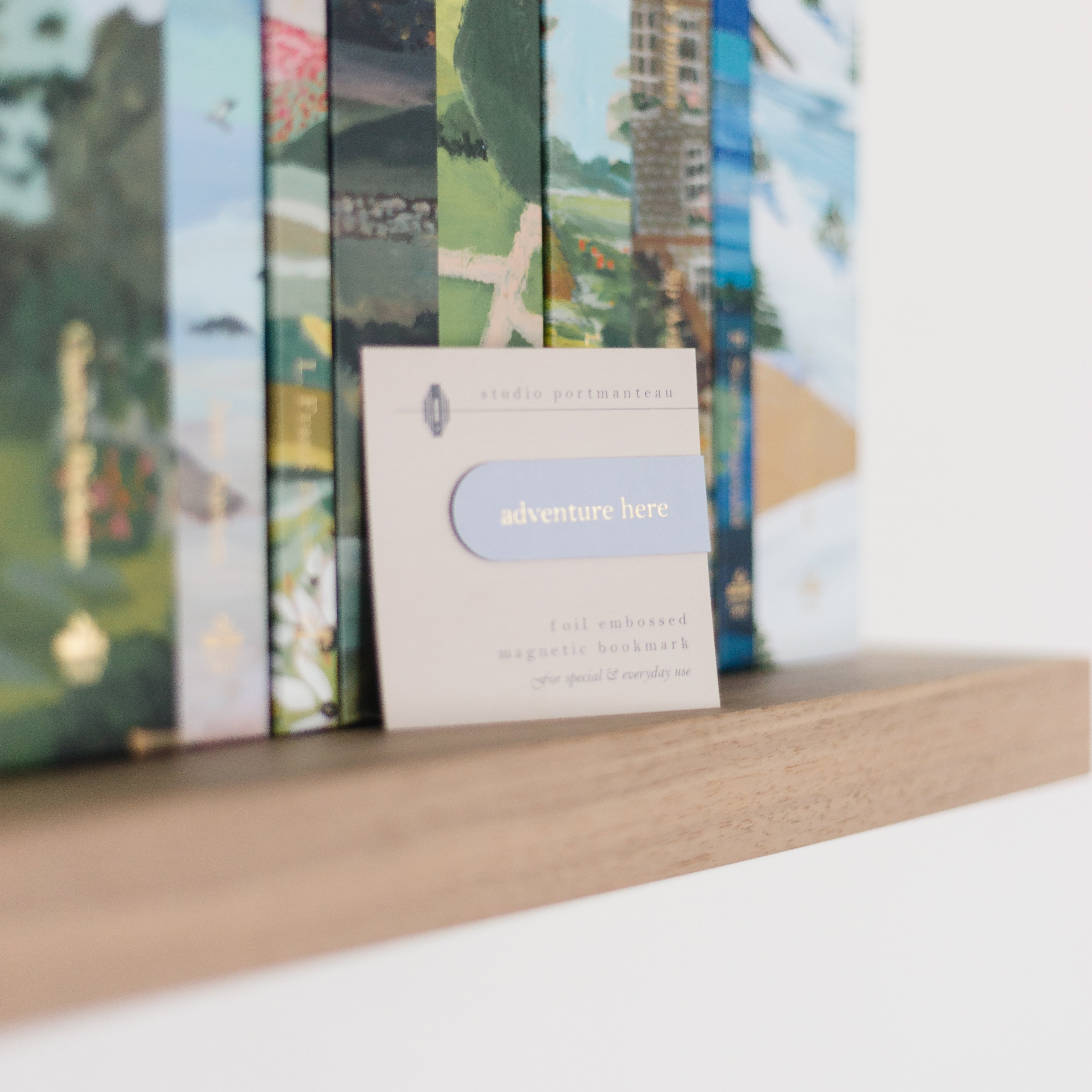 Adventure Here Embossed Magnetic Bookmark