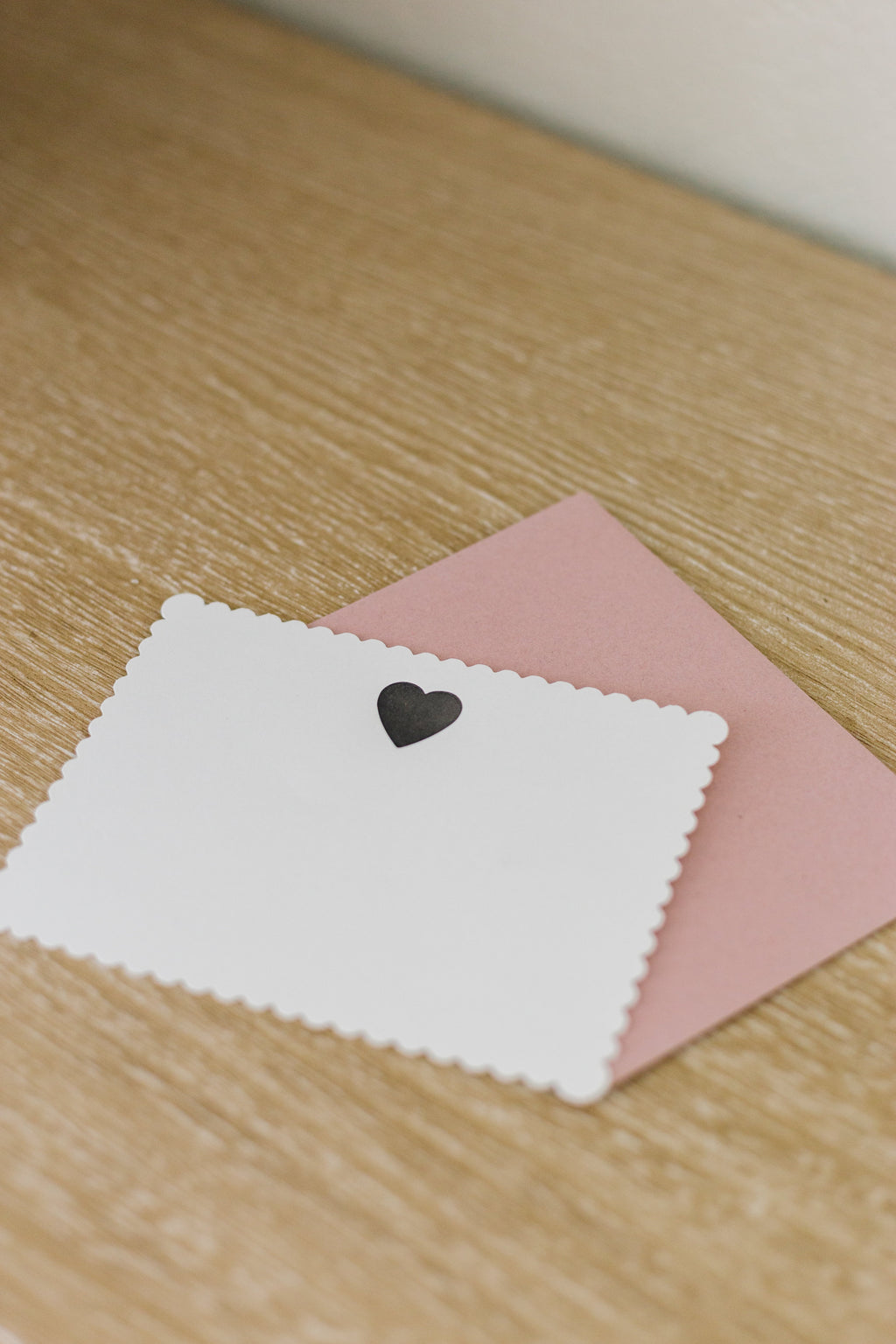 Classic Heart Letterpress Greeting Card | Pretty Everyday Card