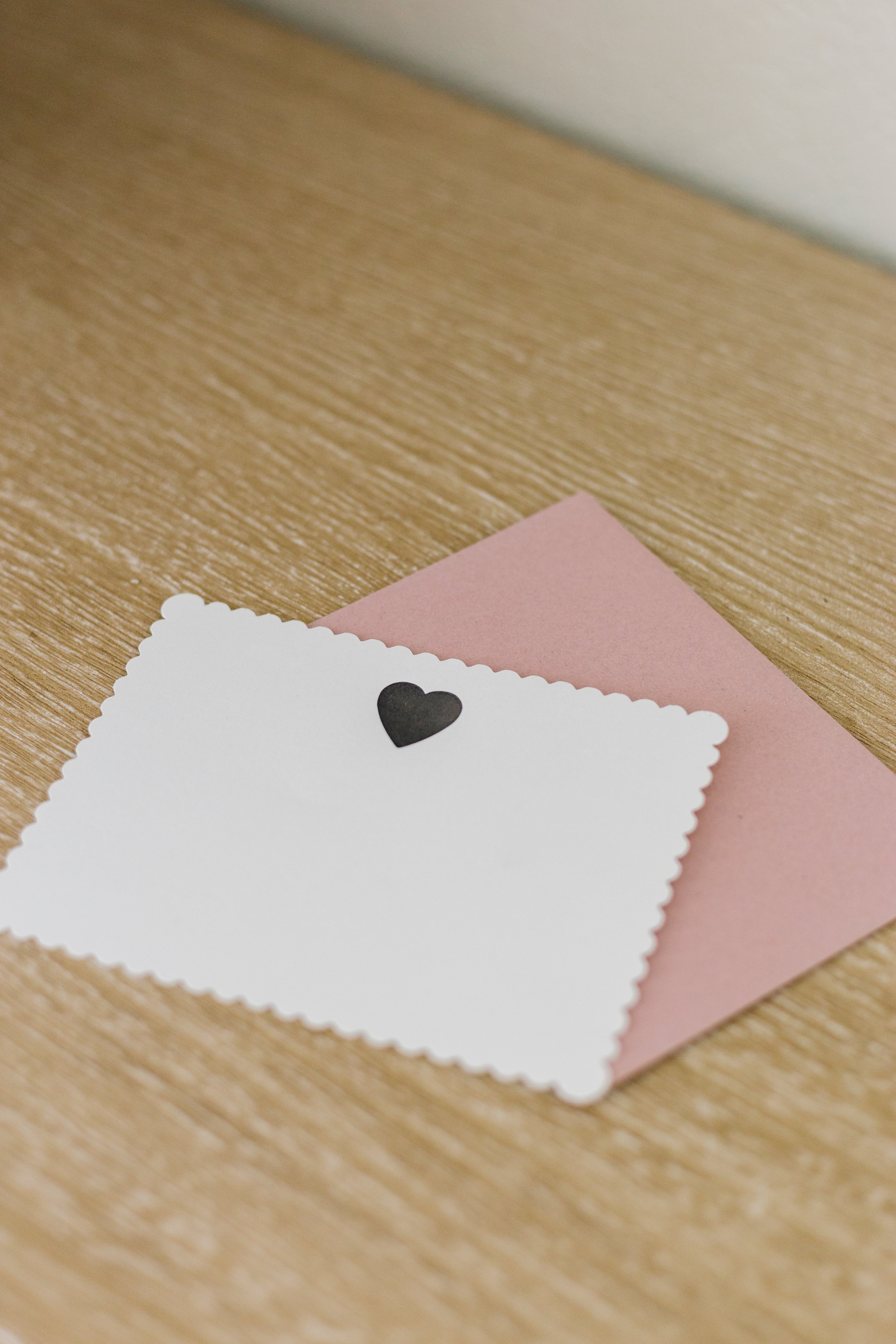 Classic Heart Letterpress Greeting Card | Pretty Everyday Card