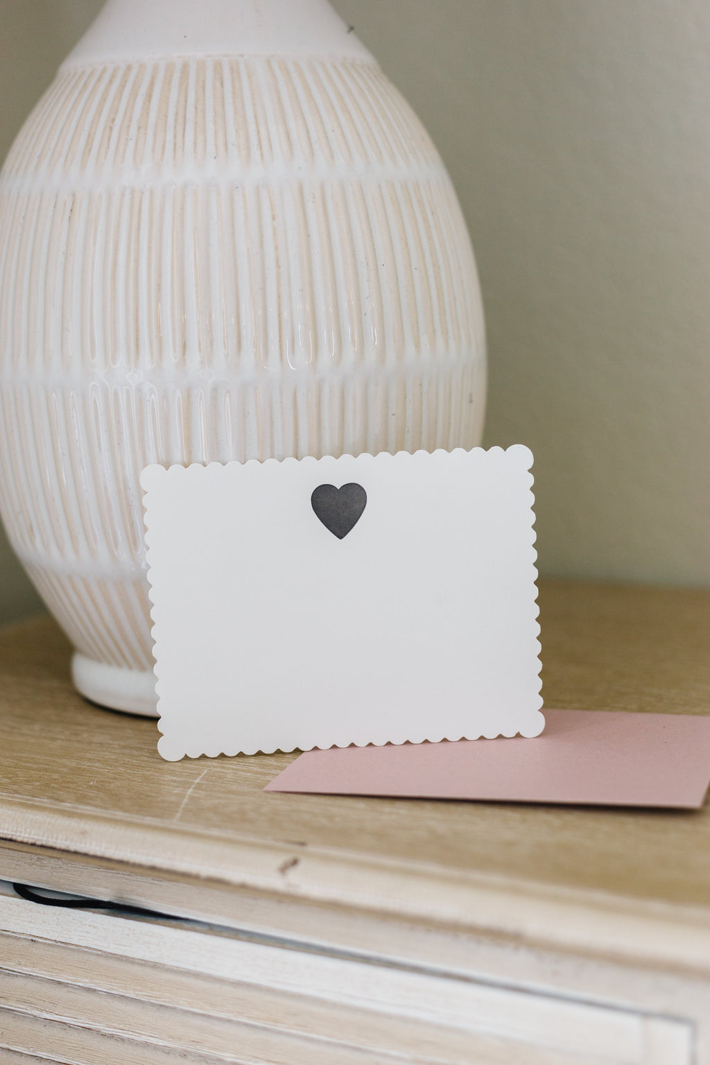 Classic Heart Letterpress Greeting Card | Pretty Everyday Card