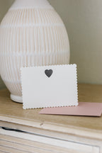 Classic Heart Letterpress Greeting Card | Pretty Everyday Card