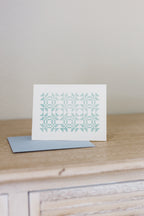 Cozy Quilt Letterpress Greeting Card | Quilting Card