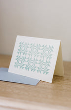 Cozy Quilt Letterpress Greeting Card | Quilting Card