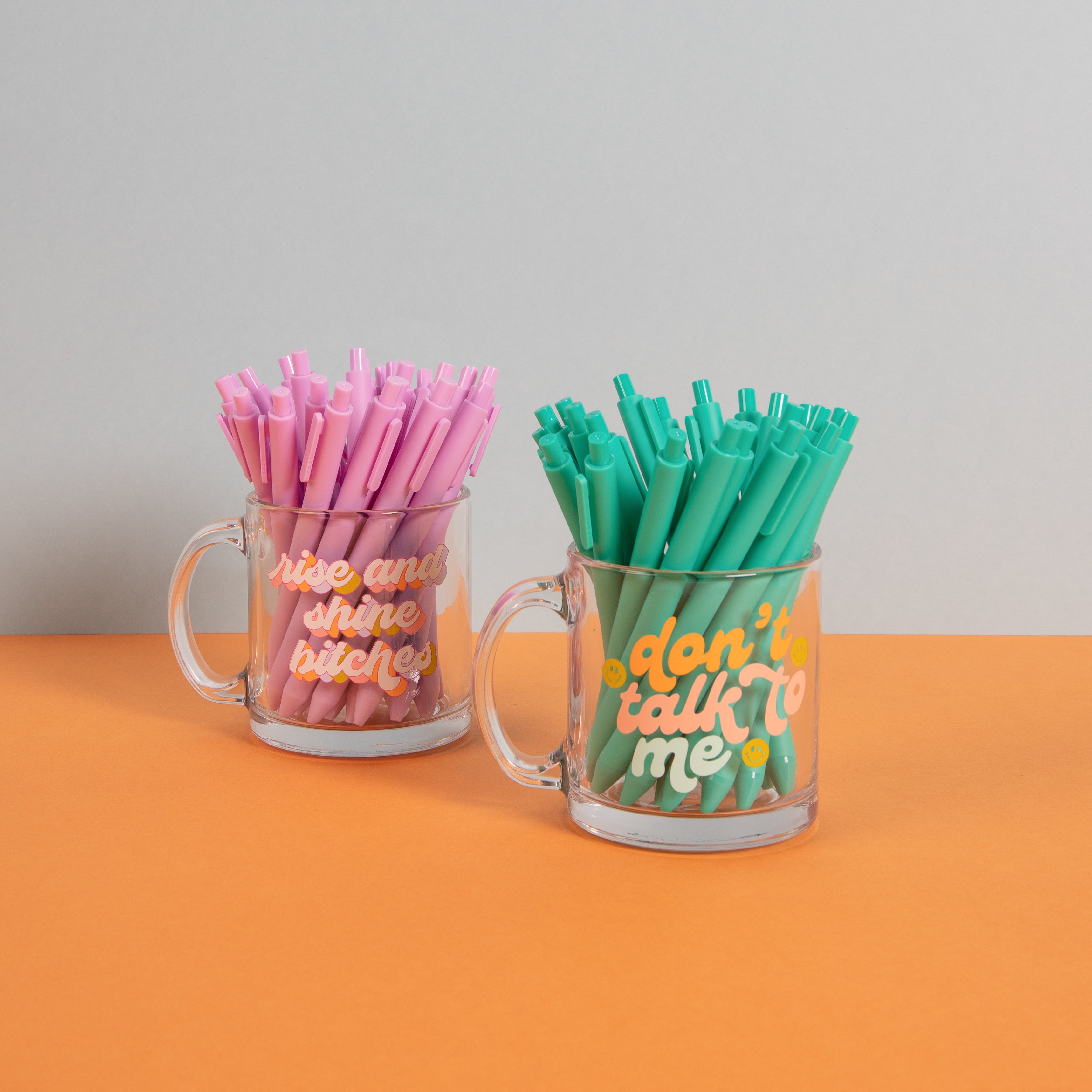 Don't Talk To Me Clear Glass Mug