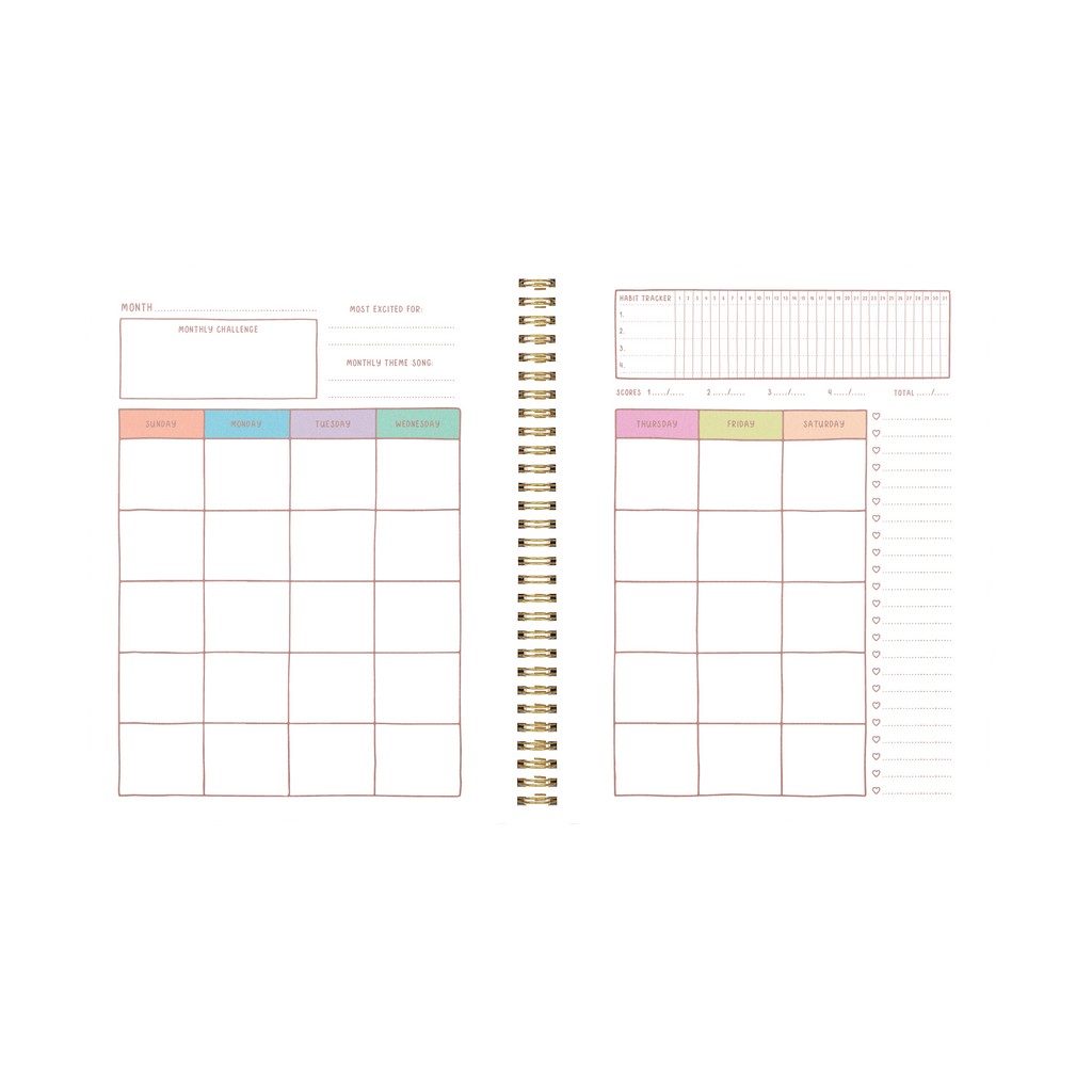 Undated Perpetual Planner - Goal Getter Lite